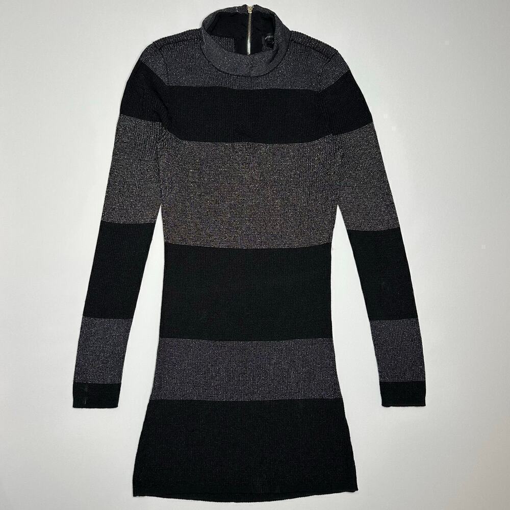 White House Black Market Stretch Bodycon Mockneck Sweater Dress
